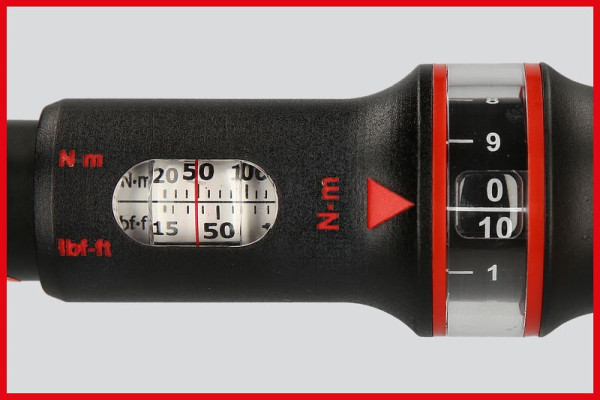 KS Tools 9x12mm ERGOTORQUE®precision Einsteck-Drehmomentschlüssel, 20-100Nm, 516.1632