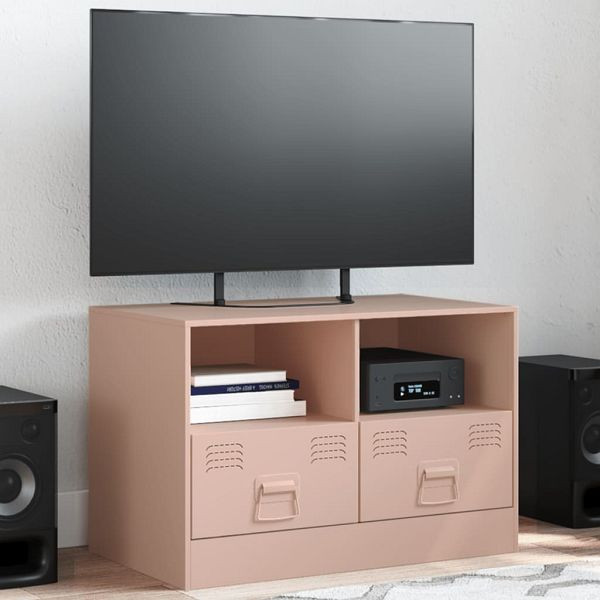 vidaXL TV-Schrank Rosa 67x39x44 cm Stahl, Top-Qualität, 841741