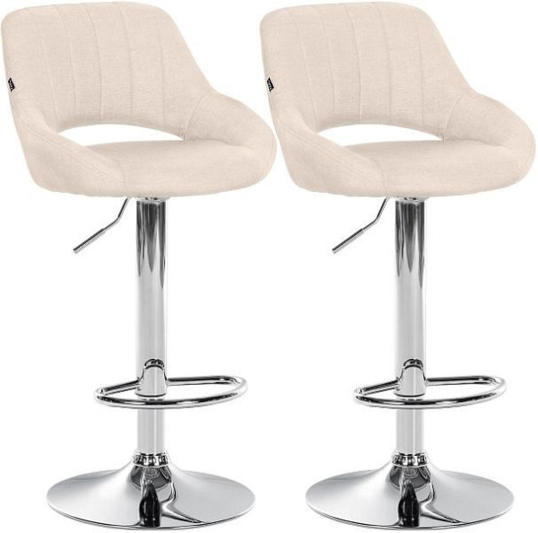 CLP Barhocker Milet Stoff C, creme, VE: 2 Stück, 324403