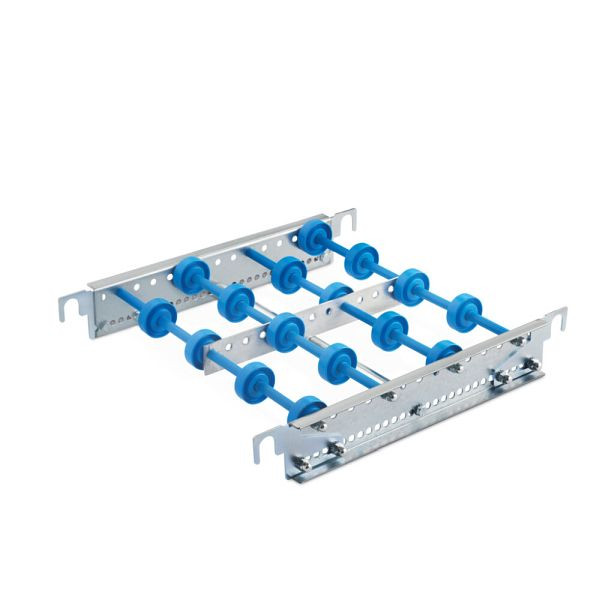 Torwegge Scherenröllchenbahnverbinder mit Kunststoffröllchen, V-ST80-400-KU, 0026494