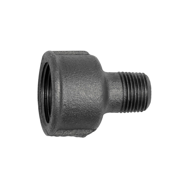 Riegler Reduziermuffe 246, Rp 1 1/2 innen, R 1, Temperguss schwarz, 133781