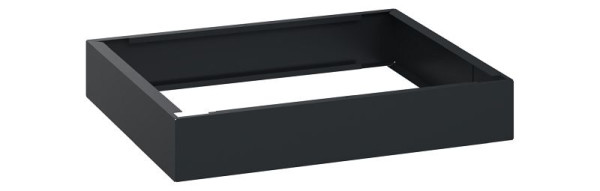 C+P Unterbauten Classic PLUS, C auf 100 mm hohem Sockel, Schwarzgrau, 100 x 600 x 500 mm, Stahl-Sockel, 08000-7000605 S10001