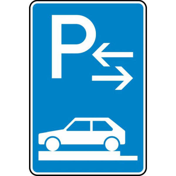 Stein HGS Parken auf Gehwegen ganz quer zur Fahrtrichtung links (Mitte) Nr. 315-83, 420 x 630 mm, RA1, Flachform 3 mm, 315-83-113