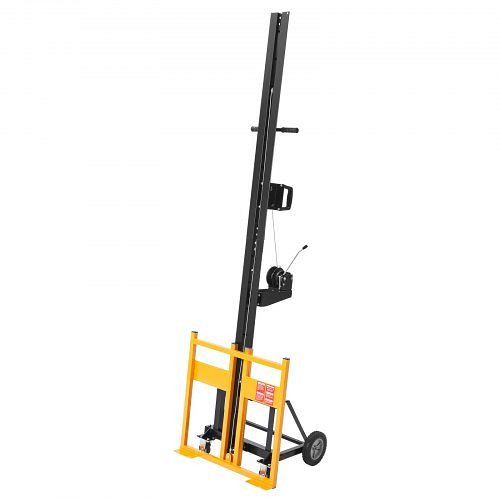VEVOR Trockenbaulift, 68 kg Plattenheber für Decken- & Wandmontage, 1219x4878 mm, mit Rädern, Gelb, CZSSJHS150LB9KSBM001V0