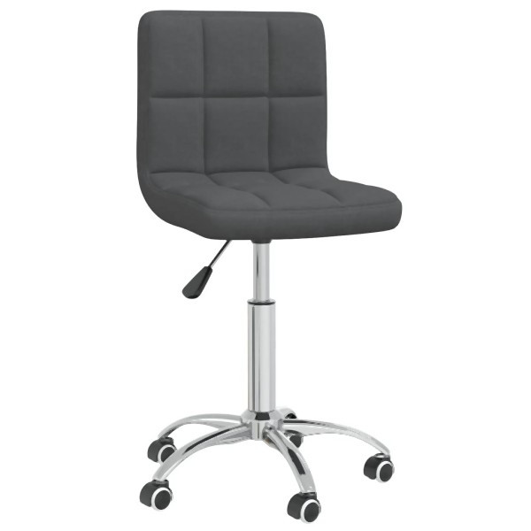 vidaXL Esszimmerstuhl Drehbar Dunkelgrau Stoff, 3087532