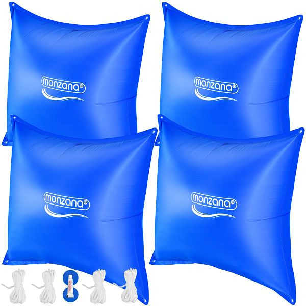 monzana Poolkissen 4er-Set Blau 120x120cm -20°C, 108801