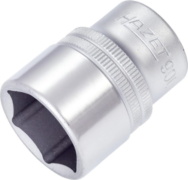 Hazet Steckschlüsseleinsatz, Sechskant, Vierkant hohl 12,5 mm (1/2 Zoll), Außen-Sechskant-Tractionsprofil, 23 mm, 900-23