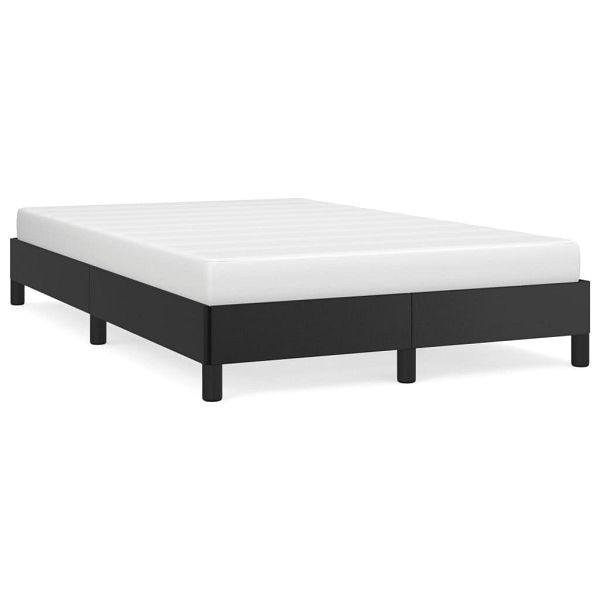 vidaXL Bettgestell Schwarz 120x190 cm Kunstleder, 3269619