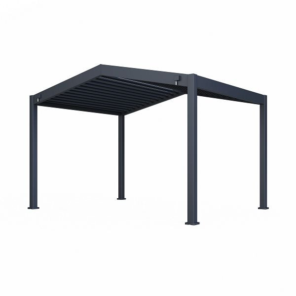 Paragon Outdoor Pavillon Pergola mit Lamellendach Icon 1013 Anthrazit, 368x413x283cm, ST09990
