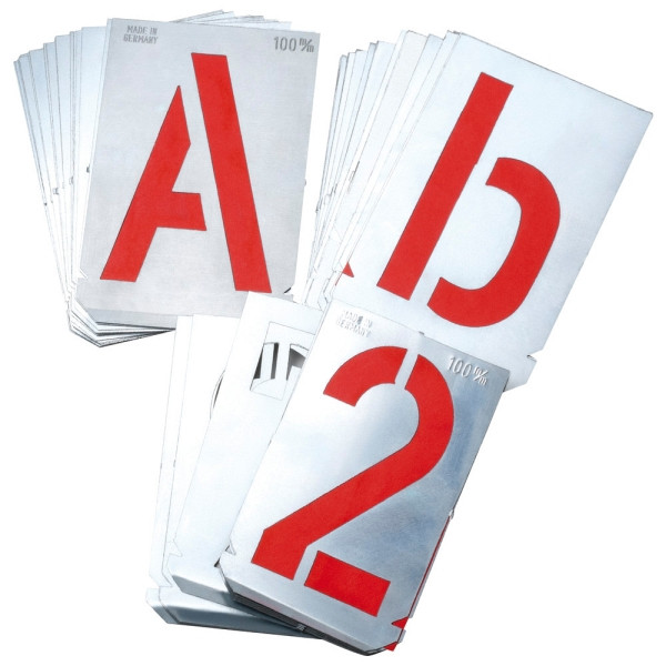 Dönges Signierschablonensatz, A-Z, 27 tlg., Schriftgröße 120 mm, 130906