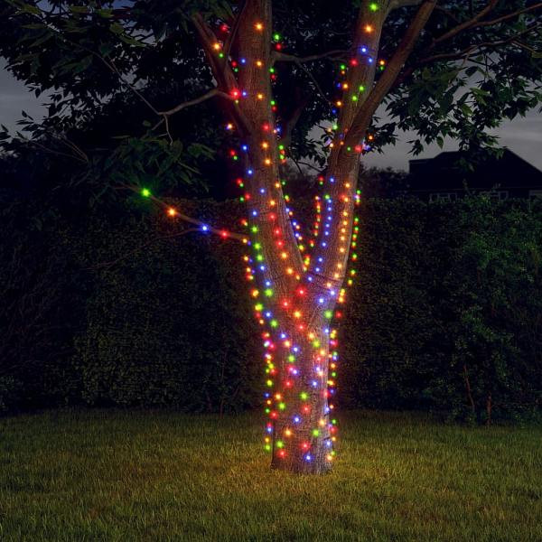 vidaXL Solar-Lichterketten 5 Stück 5x200 LED Mehrfarbig Innen Außen, 328954