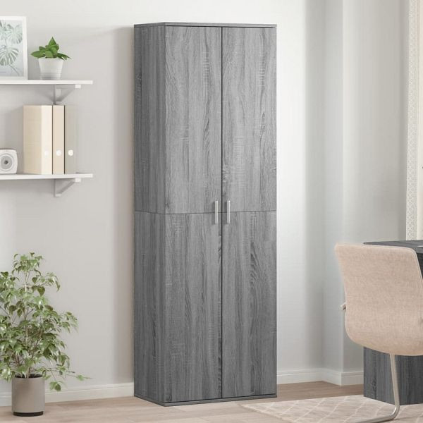vidaXL Highboard Grau Sonoma 60x35x180 cm Holzwerkstoff, 3276670