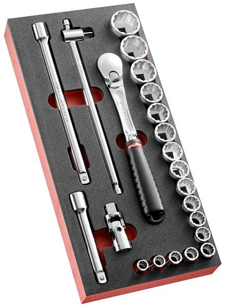 Facom Modul - Steckschlüssel 1/2", 22-teilig, MODM.SL161-212U