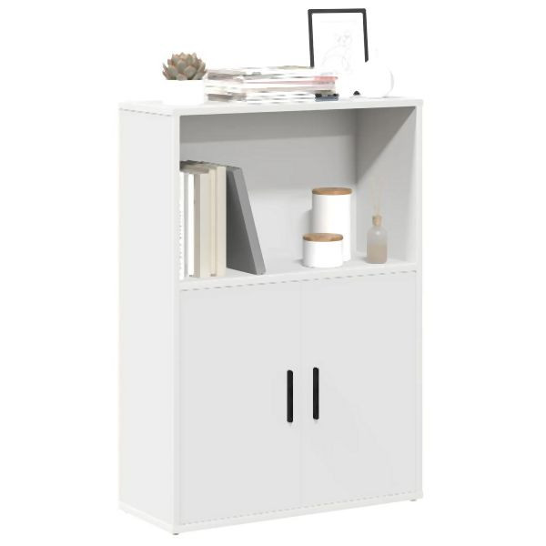 vidaXL Bücherregal Weiß 60x24x85 cm Holzwerkstoff, 860409