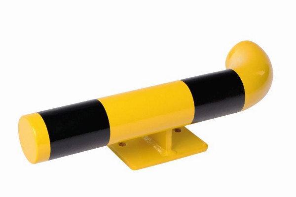 CRASH STOP Eckmodul für Wandschutz Ø76 links außen, L 500 mm, verzinkt und beschichtet, 80-500WLA