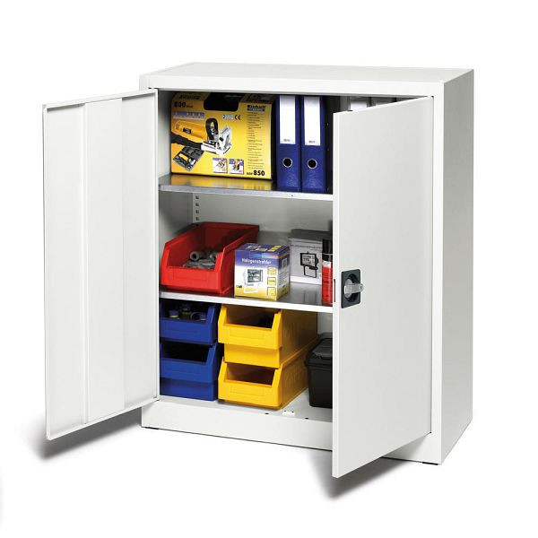 Deskin Werkstattschrank SERIE T 110, Farbe lichtgrau RAL 7035, B 950 x H 1150 x T 400 mm, 208372