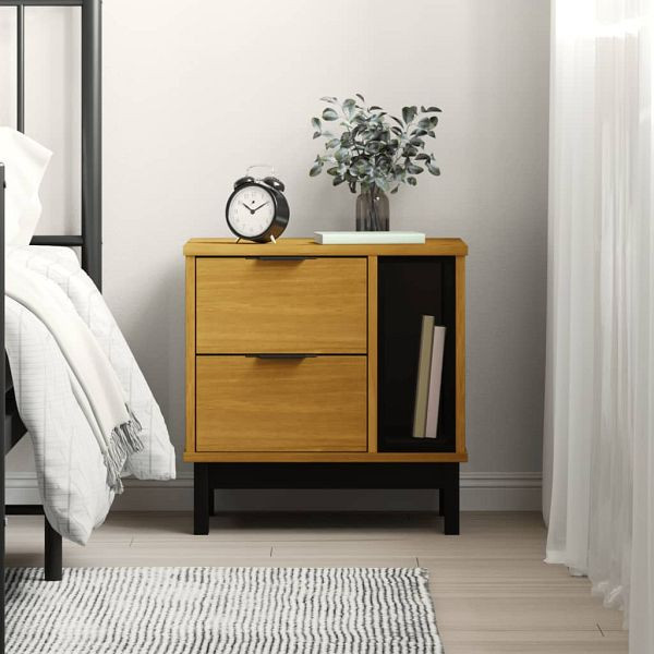 vidaXL Nachttisch FLAM 49x35x50 cm Massivholz Kiefer, 357813