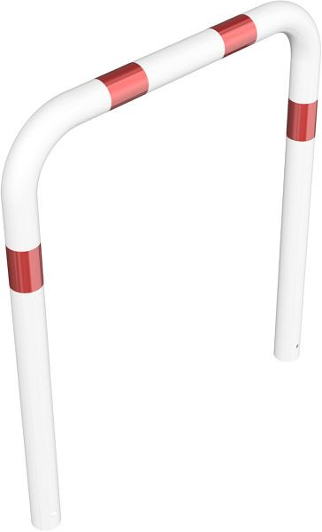 Schake Rammschutzbügel Ø 76 x 2,6 mm ohne Querholm zum Einbetonieren, Gesamtbreite: 1000 mm, Gesamthöhe: 1150 mm, feuerverzinkt, 477_06B