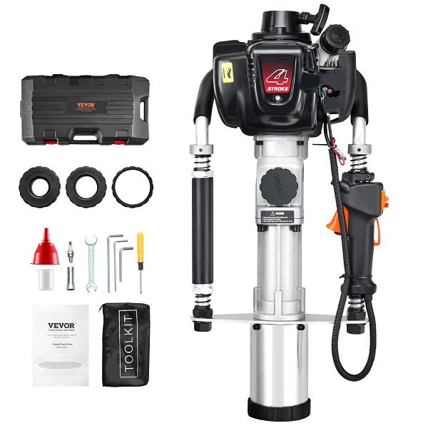 VEVOR 37,77cc Handramme Pfosten Ramme, 4-Takt Zaunpfahlramme 3 Köpfe, SCSQYDZJJH65RYD5ZV0