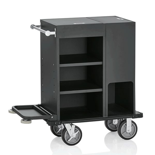 WAS Zimmerservicewagen, 93 x 50,5 x 117 cm, Aluminium, pulverbeschichtet, 4451001