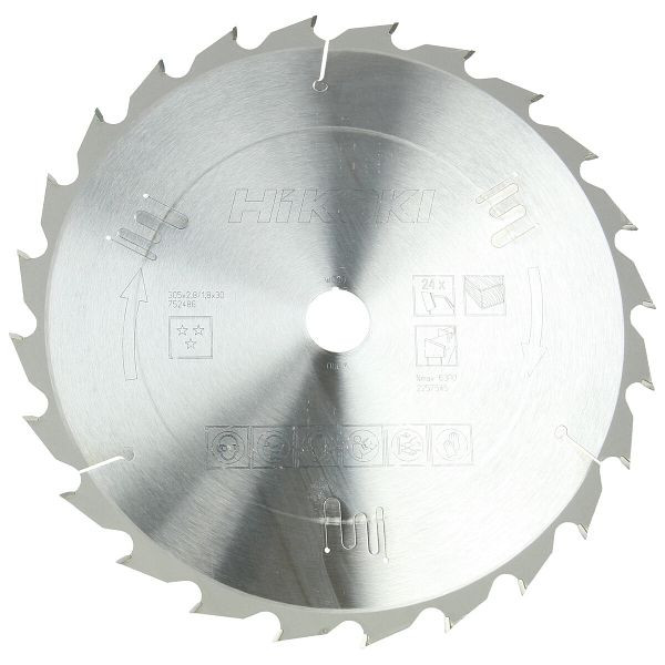 HiKOKI TCT Kreissägeblatt Holz 305x30 Z24 Wechselzahn, 752486