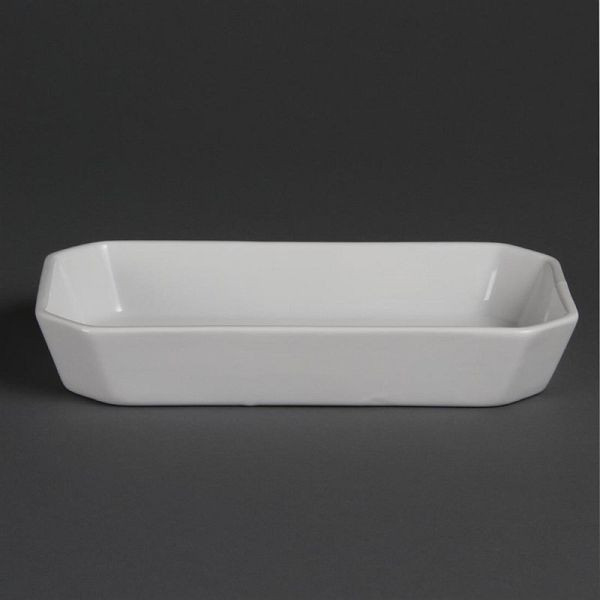 Olympia Whiteware rechteckige Snackschalen 23,5cm (6 Stück), W438
