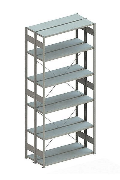 Meta CLIP 230 DGR 3000x1300x800 mm, verzinkt, Bodenanzahl: 2 x 6, 20070756