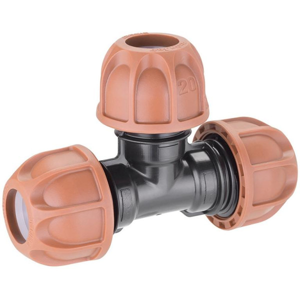 Claber T-Stück-Klemmverbinder 1/2" (20 mm) für unterirdische Bewässerung, VE: 10 Stück, CL903230000