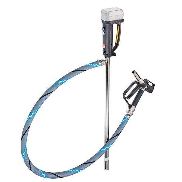 Lutz Fasspumpen-Set - B2 Battery NIRO, Motor Akku, Tauchtiefe: 1000 mm (Fässer), für flüssige Schmiermittel und Reinigungsmittel, 0207-052