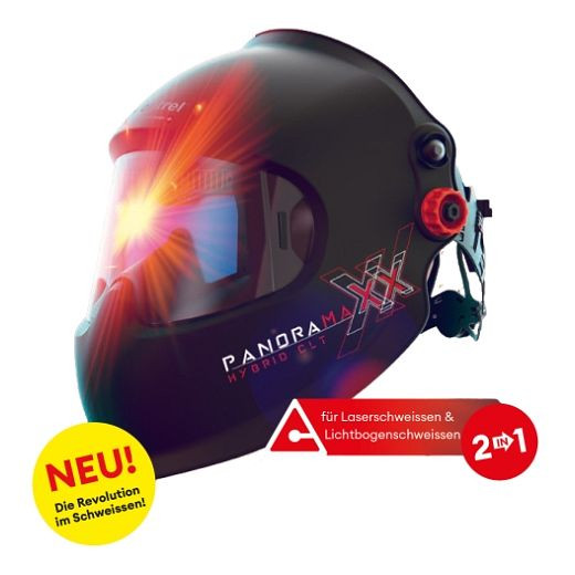Optrel Laser-Kopfschweißschirm - panoramaxx L (1010.300), Optrel Laserhelm, passiv mit Farbfilter für Laserschutz, Schutzstufe 2 mit IsoFit headgear, 57220