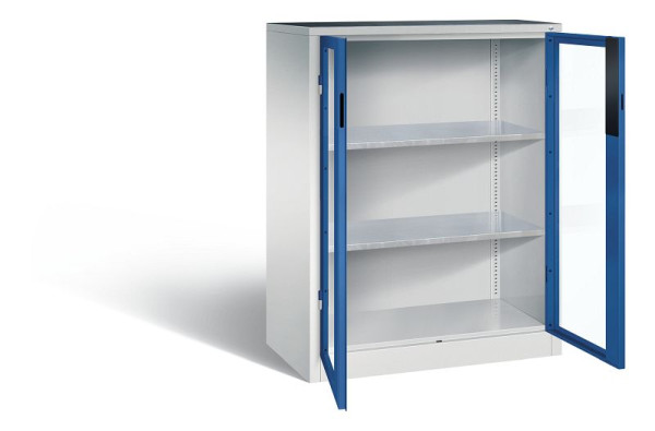 C+P Werkzeugschrank Acurado, H1200xB930xT500mm, Farbe: Lichtgrau / Enzianblau, Muldengriff, 8521-055 S10163