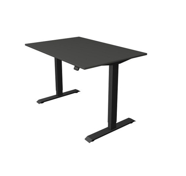 Kerkmann Sitz-/Stehtisch B 1200 x T 800 mm, elektrisch höhenverstellbar von 740-1230 mm, anthrazit, 10181113