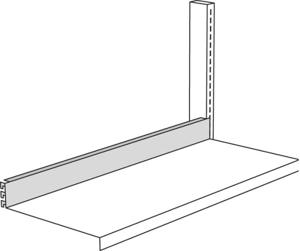 Kerkmann Abschlussleisten Univers, B 750 mm, lichtgrau, 52876611