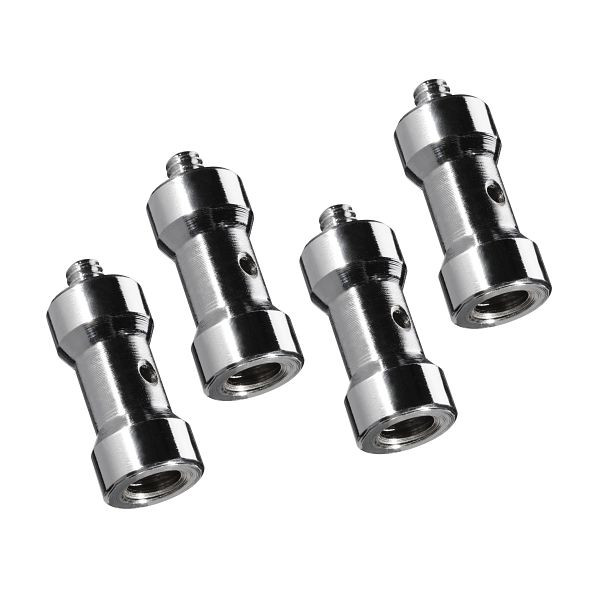 Walimex Set 4x Spigot Gewinde Adapter 1/4 Zoll auf 3/8 Zoll, 1023555