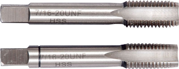 Projahn Handgewindebohrersatz für Amerikanisches Feingewinde UNF 2 teilig HSS-G DIN 2181 UNF 3/4", 93908