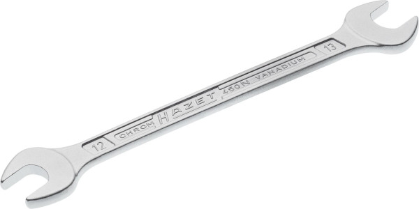 Hazet Doppel-Maulschlüssel, Außen-Sechskant Profil, 12 x 13 mm, 450N-12X13