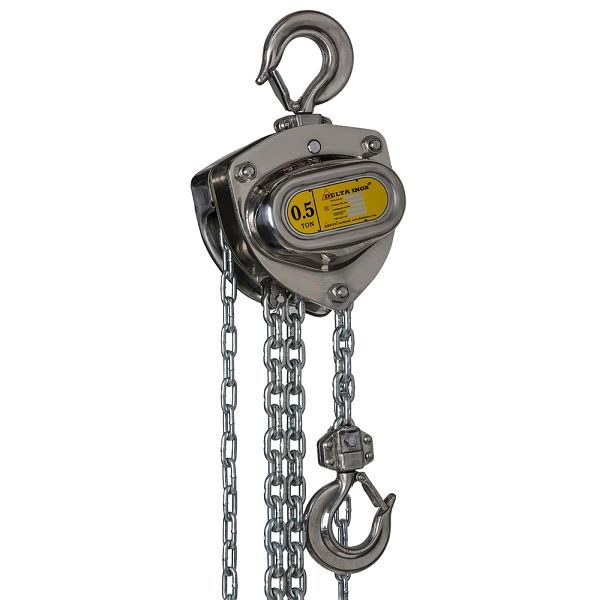 DELTA INOX® Edelstahl Stirnradkettenzug, 0,5t mit 3m Hubhöhe, DSS.0.06600503
