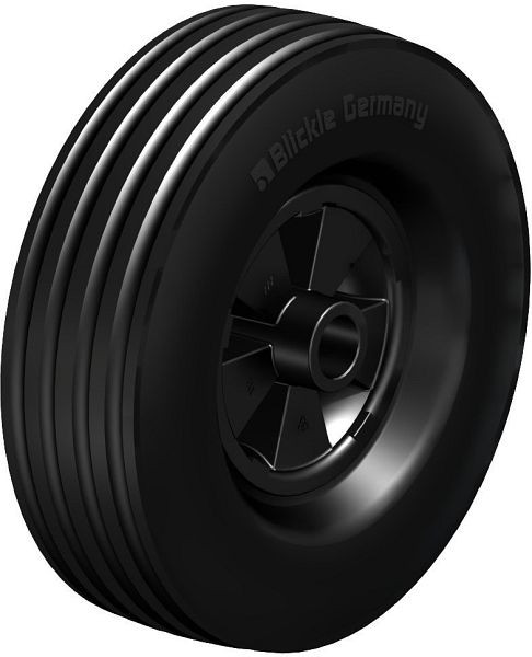 Blickle VPP 205/20G Rad aus Vollgummi, Schwarz, 263574