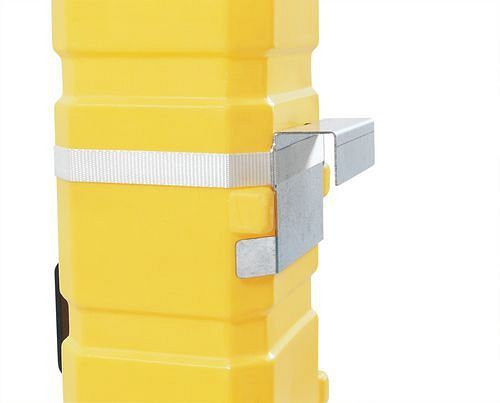 DENIOS Aufhänge-Winkel mit Gurtband für Leuchtstoffröhrenbox, 170-972