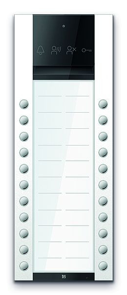 TCS Türkontrollsystem PES PRO Audio Außenstation 22T 2 Spalten AP RAL9010 reinweiß, ASA130222-0019