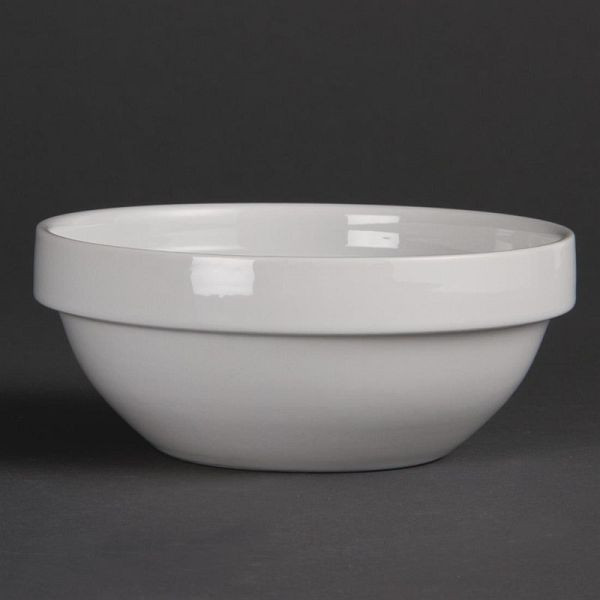 Olympia Whiteware stapelbare Schüsseln 13cm, VE: 12 Stück, CF354