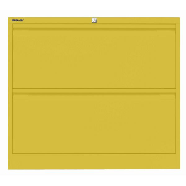 Bisley Hängeregistraturschrank, doppelbahnig, 2 HR-Schubladen, 677 tickleweed, DF2677