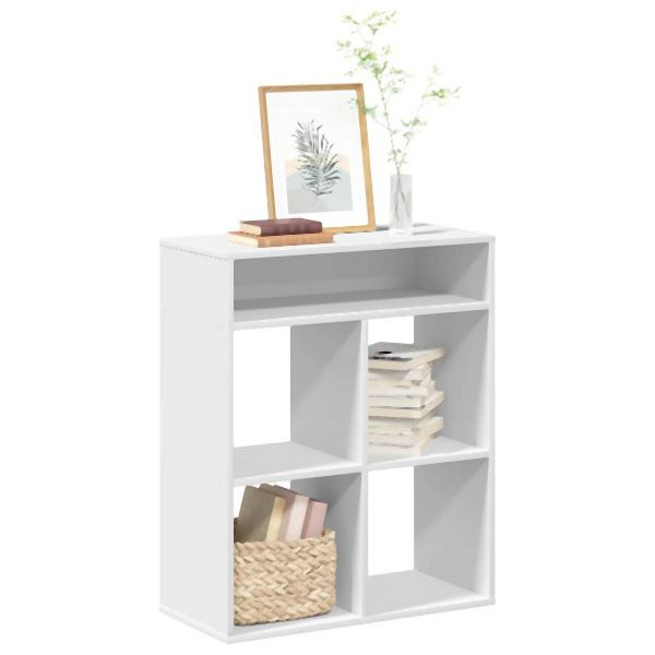 vidaXL Bücherregal Weiß 66x31x80 cm Holzwerkstoff, 860292