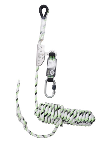 Kratos NIRO, Mitlaufendes Auffanggerät auf Kernmantelseil mit Bandfalldämpfer Länge 10 Meter, FA2010210