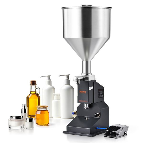VEVOR 5–50ml Abfüllmaschine Manuell aus lebensmittelechtem Edelstahl 304 Silikon PTFE kompatibel mit 500-W-Luftkompressor, LSGYTGZJQD56YVZDOV0
