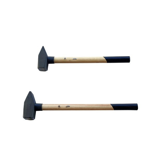 VaGo-Tools 2-teiliges Set Schlosserhammer Hickorystiel 3/4 kg Hammer Vorschlaghammer, 233-803/804 je 1_wv