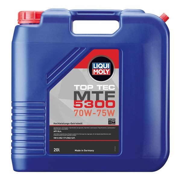 LIQUI MOLY Getriebeöl Top Tec MTF 5300 70W-75W, Kanister Kunststoff, VE: 20 Liter, 21360