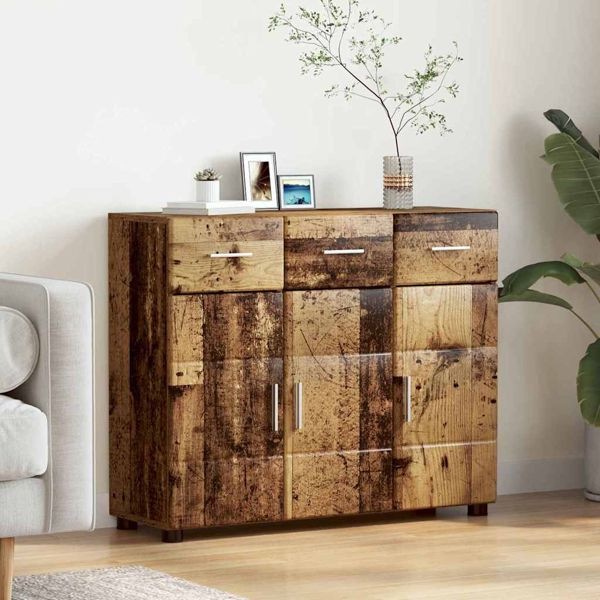vidaXL Sideboard mit Regal Altholz 88,5 x 30,5 x 73 cm Holzwerkstoff, 880319
