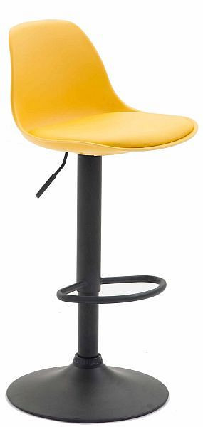 CLP Barhocker Kiel Kunstleder schwarz, gelb, 308971