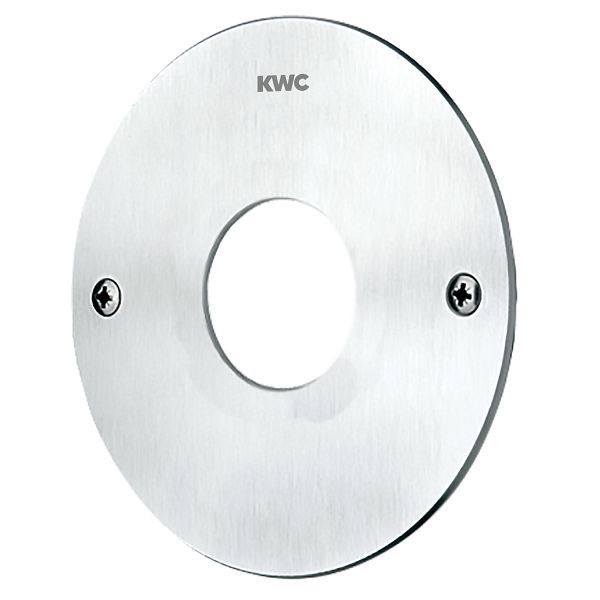 KWC Abdeckplatte, A3000open, Edelstahl, rund, d: 136 mm, für Sensoraufnahme, 2000101054